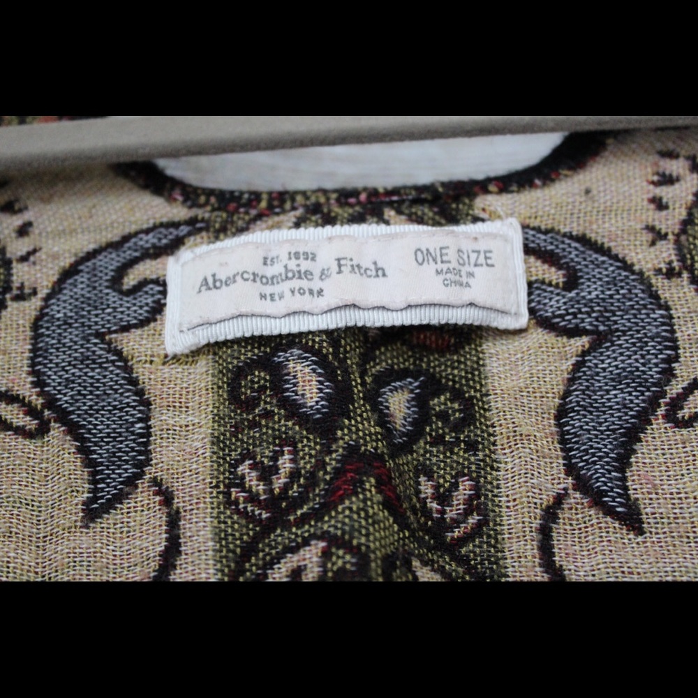 Abercrombie & Fitch Multicolor Paisley Poncho - Picture 3 of 4